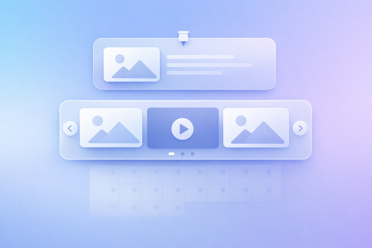 Post Pioneer [7]: карусель публикаций и Pin post