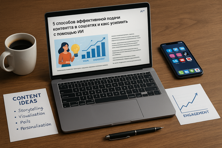 5 способов эффективной подачи контента в соцсетях и как её усилить с помощью ИИ