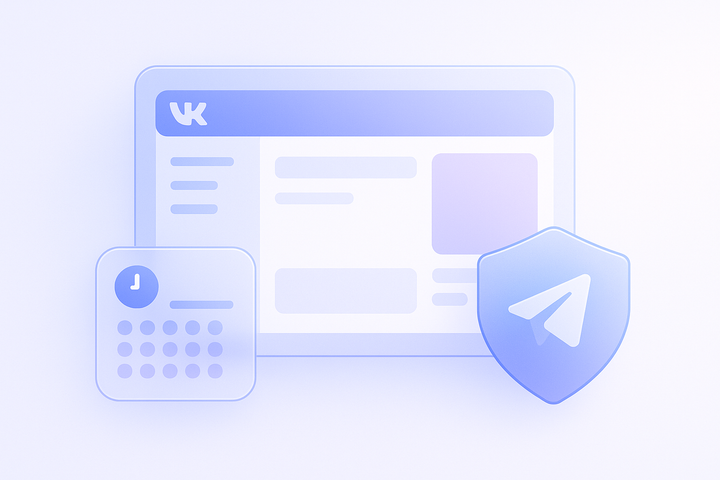 Post Pioneer [4]: публикации ВКонтакте, безопасный Телеграм и отложенность
